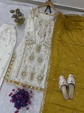 Ynf Heavy Chinnon Silk RIN212 7040 Suits & Dresses Festive Collections Wholesale Kashmiri Suits Party wear suits Eid Collections Manufacturer- Kapda Export