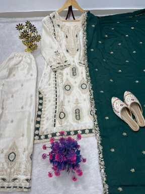 Ynf Heavy Chinnon Silk RIN212 7040 Suits & Dresses Festive Collections Wholesale Kashmiri Suits Party wear suits Eid Collections Manufacturer- Kapda Export