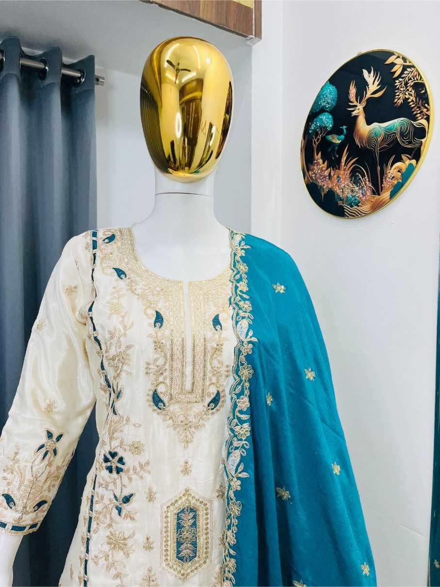 Ynf Heavy Chinnon Silk RIN212 7040 Suits & Dresses Festive Collections Wholesale Kashmiri Suits Party wear suits Eid Collections Manufacturer- Kapda Export