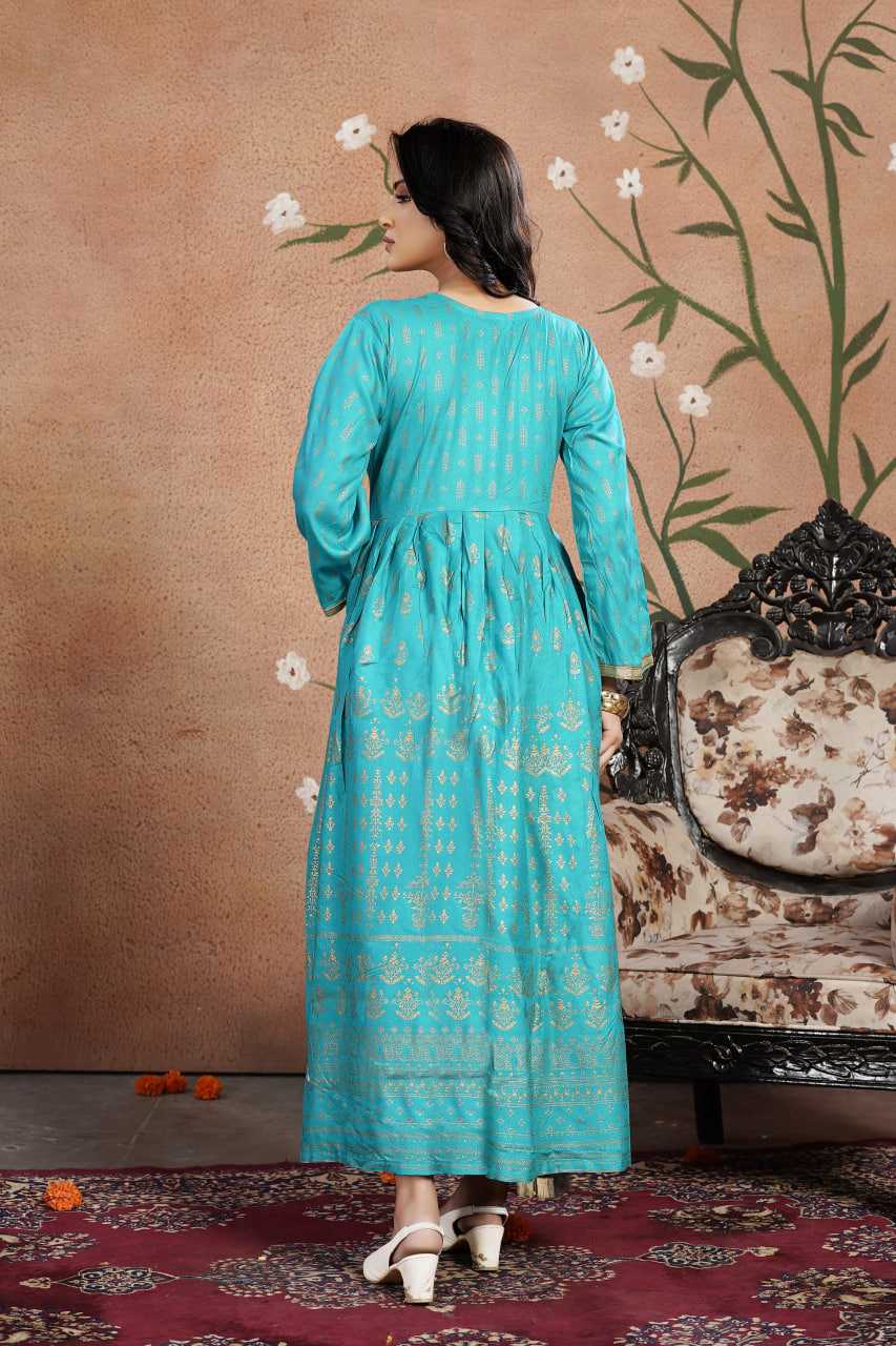 Ynf Heavy Rayon KESH502 108 Gowns Festive Collections Wholesale Embroidery Gowns Party Gowns Long Gowns Manufacturer- Kapda Export