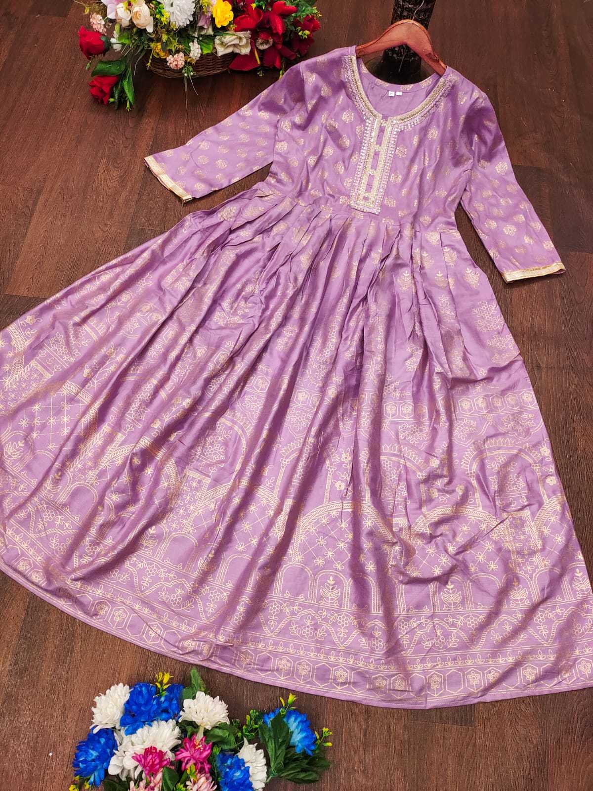 Ynf Heavy Rayon KESH502 108 Gowns Festive Collections Wholesale Embroidery Gowns Party Gowns Long Gowns Manufacturer- Kapda Export