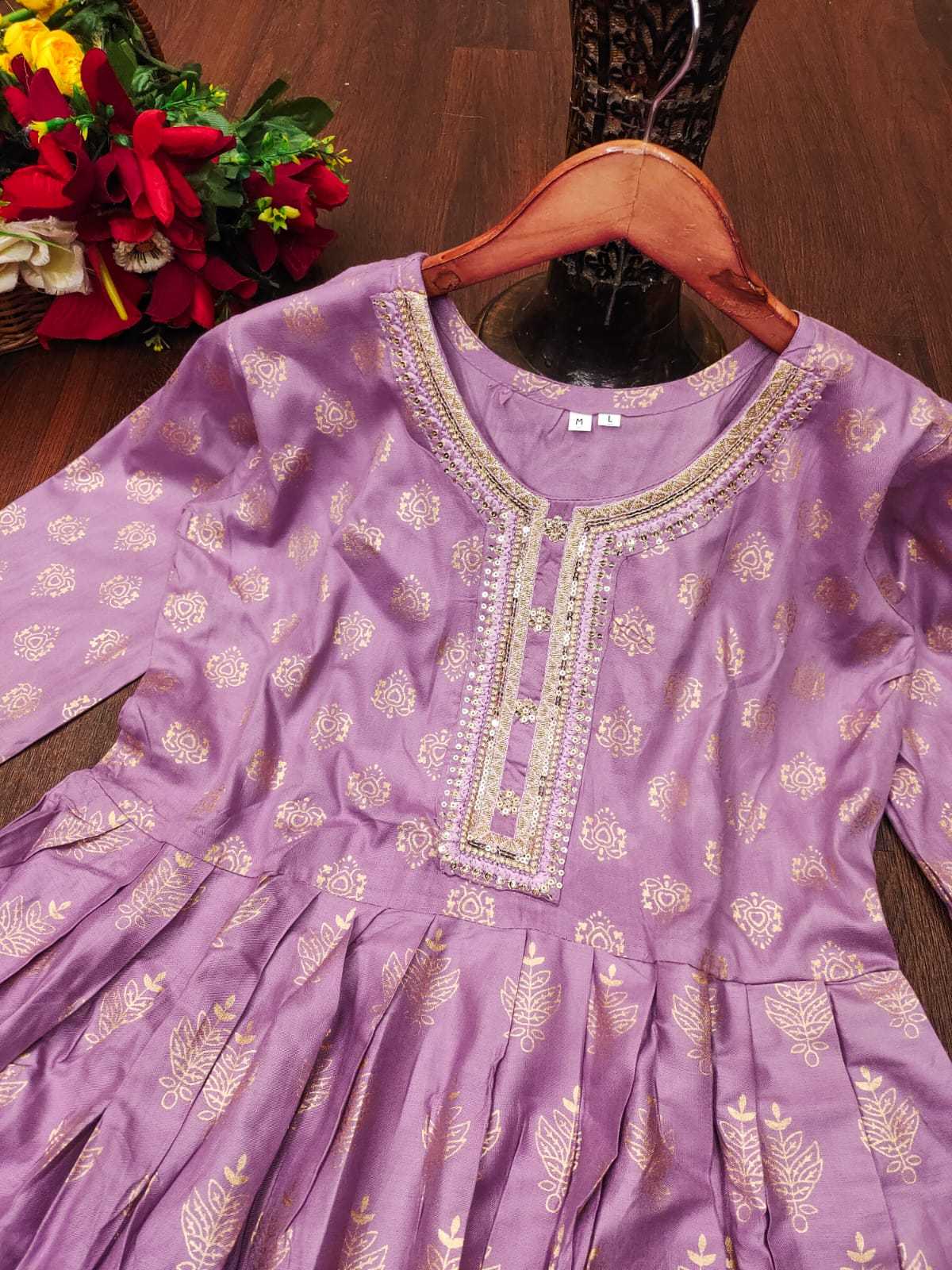 Ynf Heavy Rayon KESH502 108 Gowns Festive Collections Wholesale Embroidery Gowns Party Gowns Long Gowns Manufacturer- Kapda Export