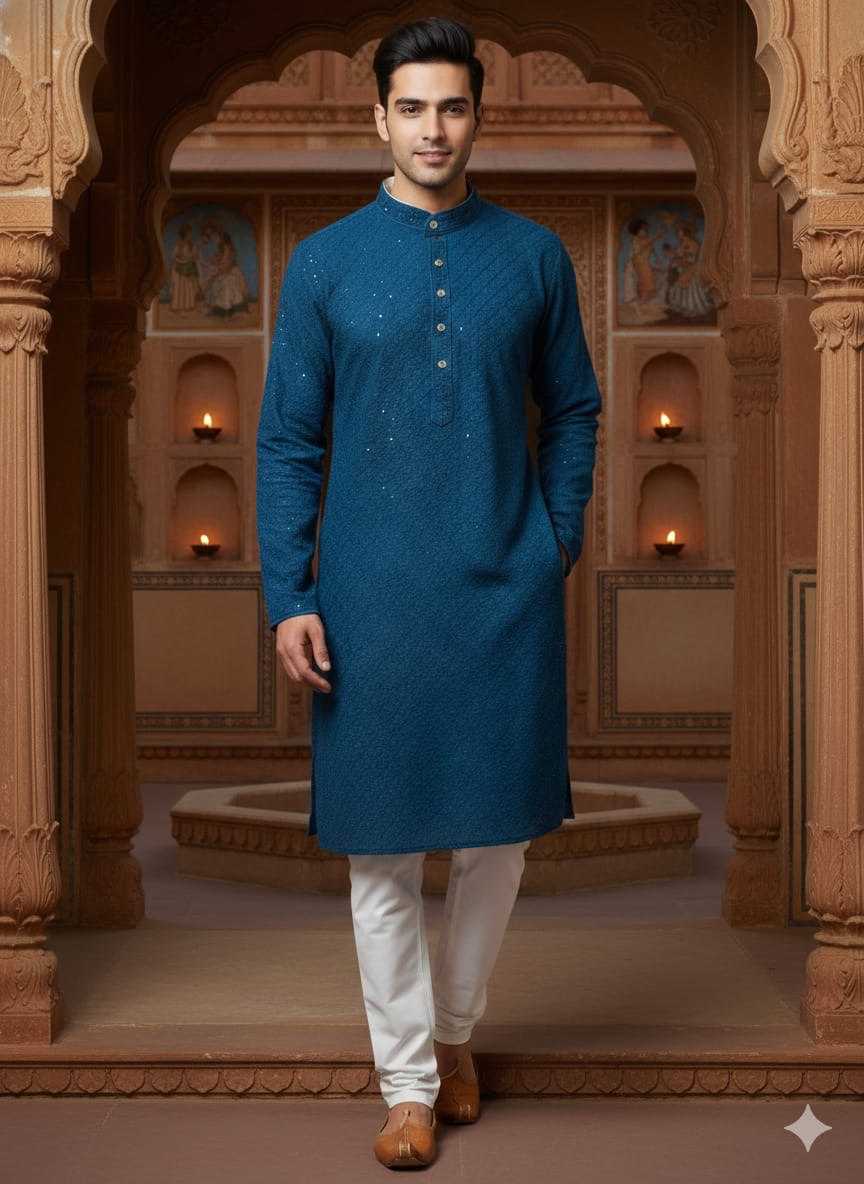 Ynf Heavy Rayon KESH650 Heavy Reyon Mens Wear Kids Wear Wholesale Mens Kurta Pyjama Men Wedding kurta Kids Kurta Pajama Manufacturer- Kapda Export