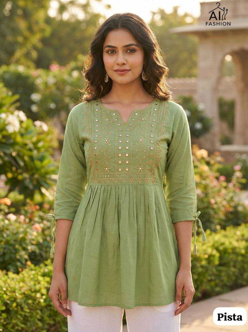 Ynf Heavy Rayon RIN125 Charmi vol 5 Suits & Dresses Western Wears Wholesale Tops Casual Dresses Embroidered Dresses Manufacturer- Kapda Export