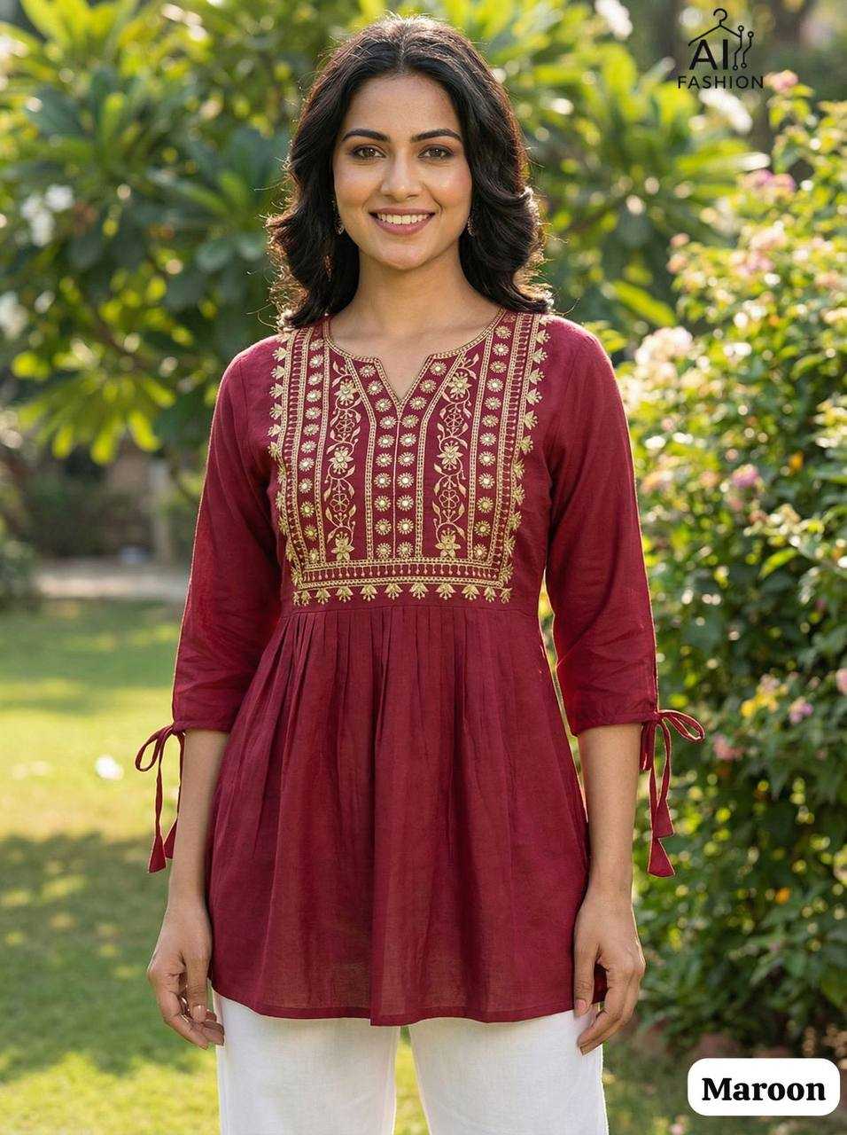 Ynf Heavy Rayon RIN125 Charmi vol 5 Suits & Dresses Western Wears Wholesale Tops Casual Dresses Embroidered Dresses Manufacturer- Kapda Export