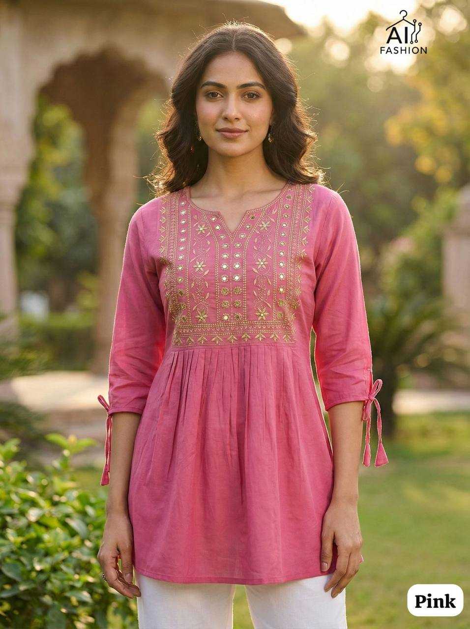 Ynf Heavy Rayon RIN125 Charmi vol 5 Suits & Dresses Western Wears Wholesale Tops Casual Dresses Embroidered Dresses Manufacturer- Kapda Export