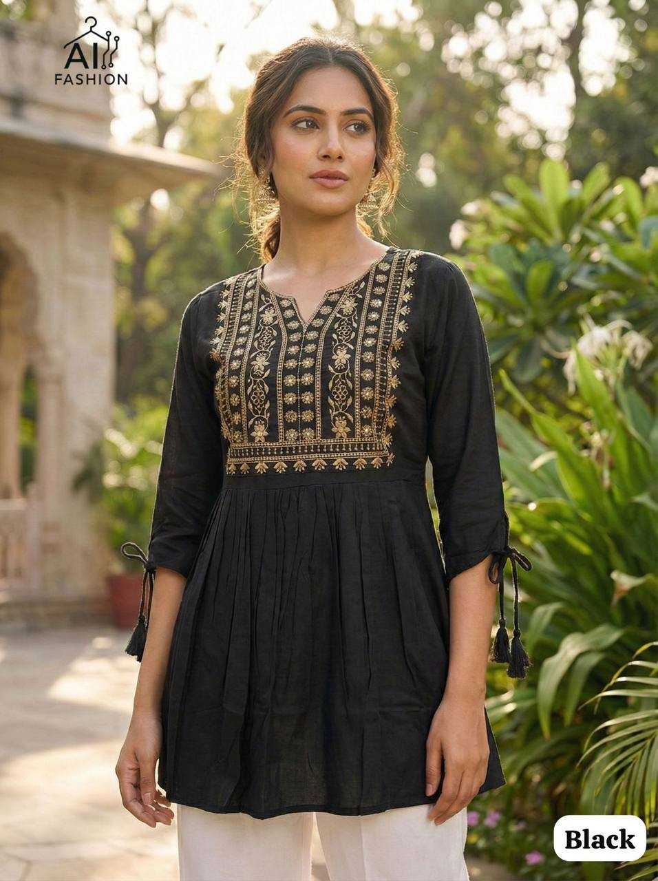 Ynf Heavy Rayon RIN125 Charmi vol 5 Suits & Dresses Western Wears Wholesale Tops Casual Dresses Embroidered Dresses Manufacturer- Kapda Export