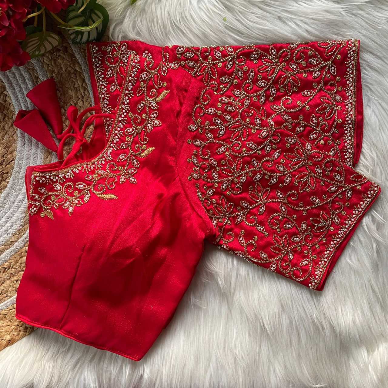 Ynf Heavy Roman Silk KESH426 159 Readymade Blouses Wedding Collections Wholesale Designer Blouse Party Wear Blouse Silk Blouse Manufacturer- Kapda Export