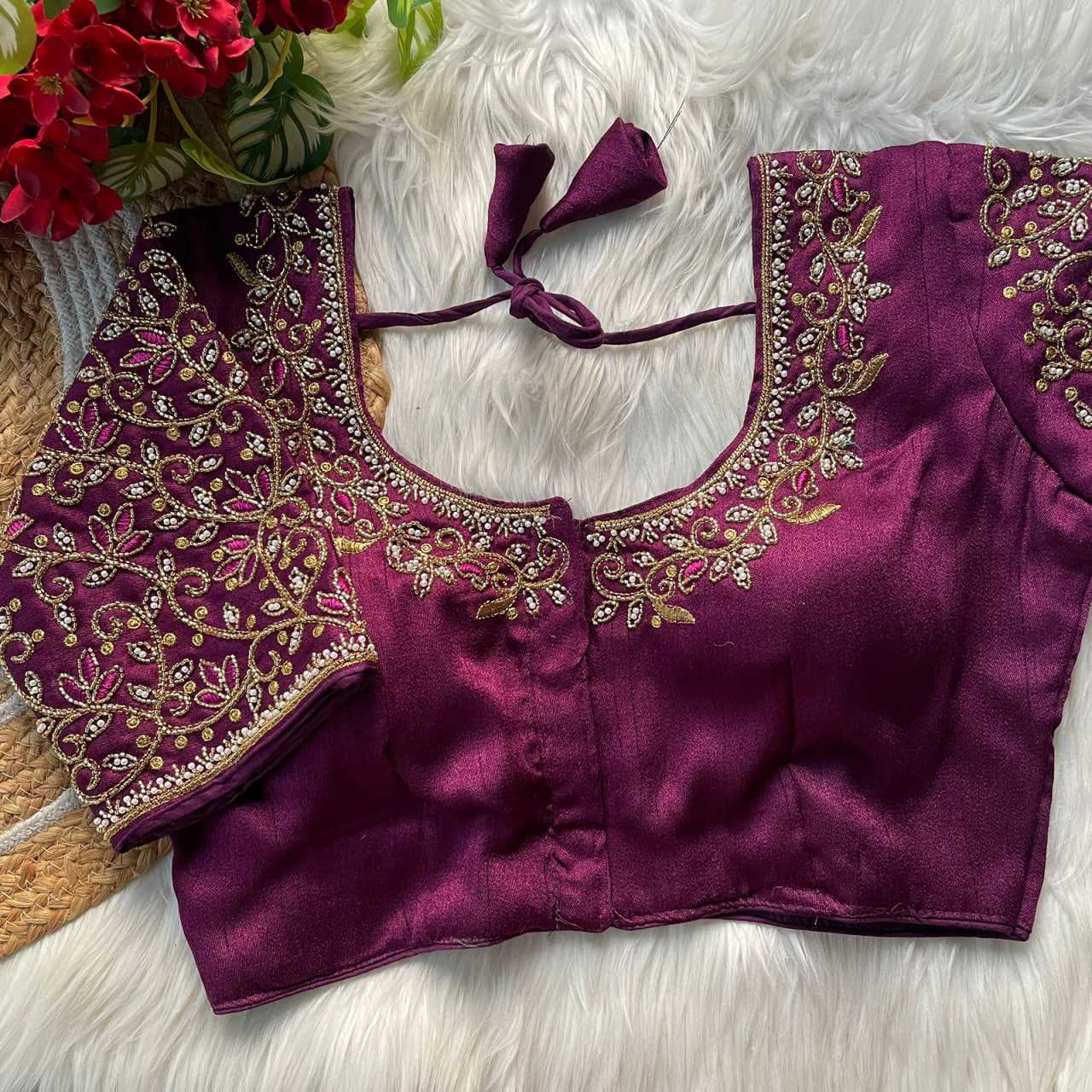 Ynf Heavy Roman Silk KESH426 159 Readymade Blouses Wedding Collections Wholesale Designer Blouse Party Wear Blouse Silk Blouse Manufacturer- Kapda Export