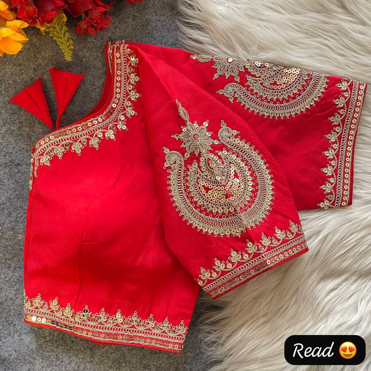 Ynf Heavy Roman Silk KESH426 sushi Readymade Blouses Festive Collections Wholesale Sequence Embroidery Blouse Designer Blouse Silk Blouse Manufacturer- Kapda Export