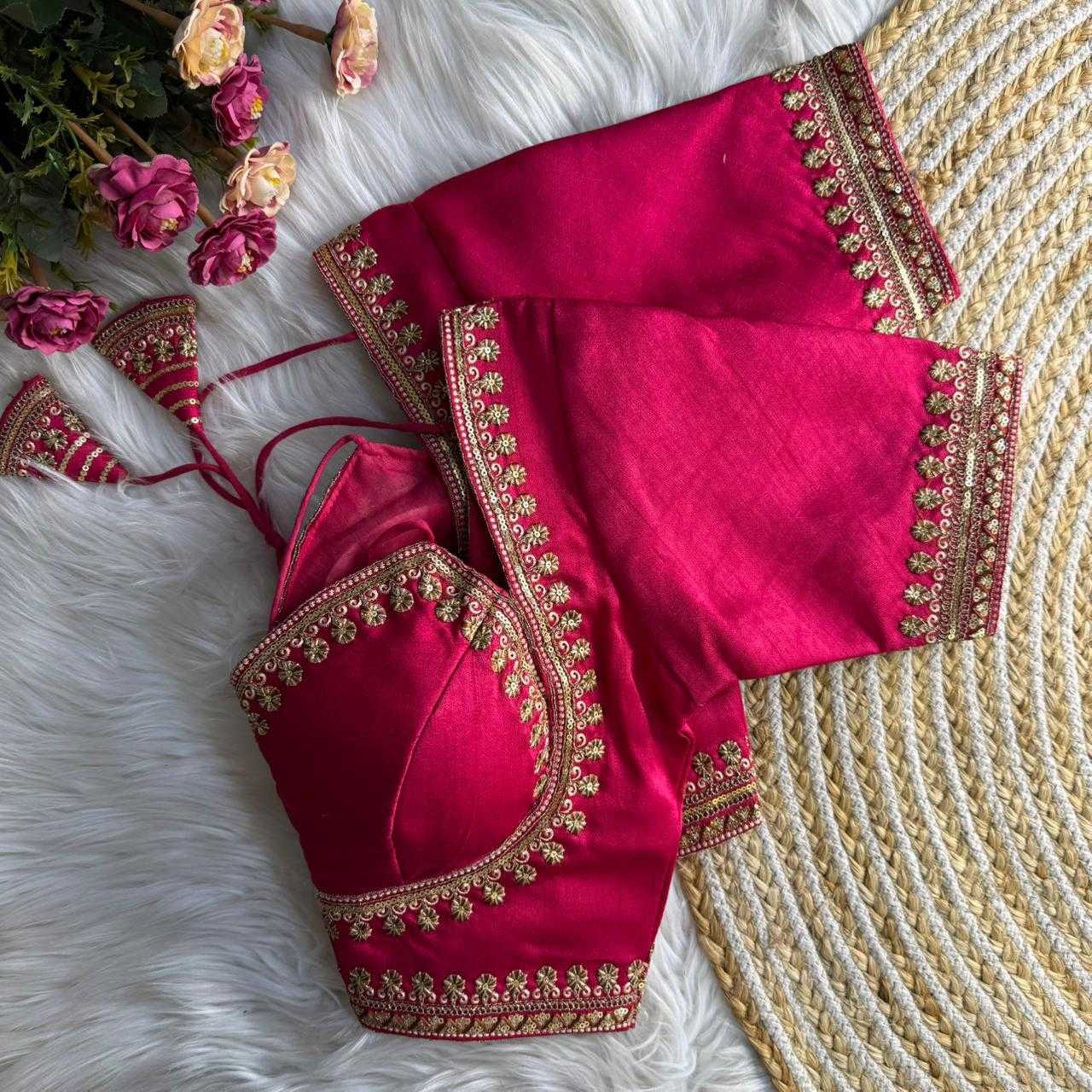 Ynf Italian Silk KESH645 Italian Silk Readymade Blouses Wholesale Blouse Party Wear Blouse Silk Blouse Manufacturer- Kapda Export