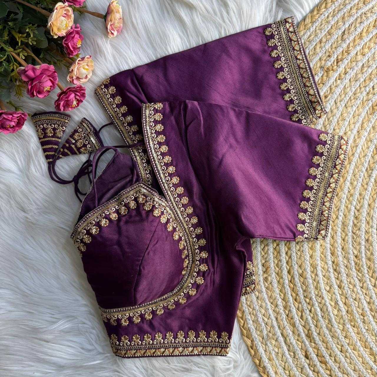 Ynf Italian Silk KESH645 Italian Silk Readymade Blouses Wholesale Blouse Party Wear Blouse Silk Blouse Manufacturer- Kapda Export