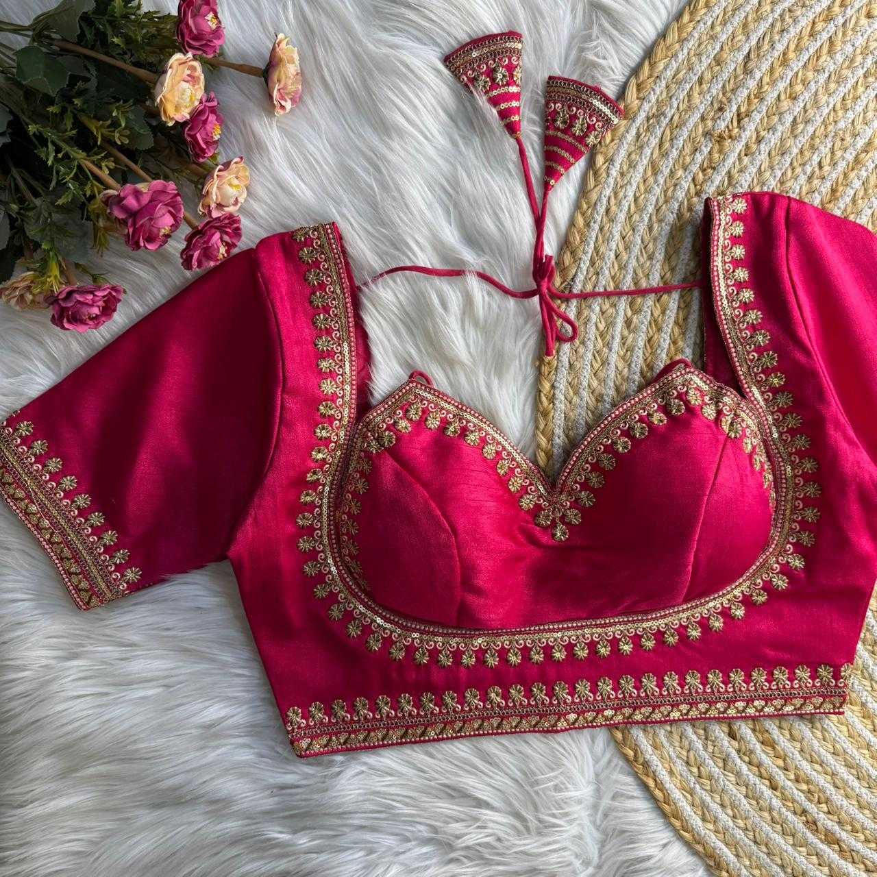 Ynf Italian Silk KESH645 Italian Silk Readymade Blouses Wholesale Blouse Party Wear Blouse Silk Blouse Manufacturer- Kapda Export