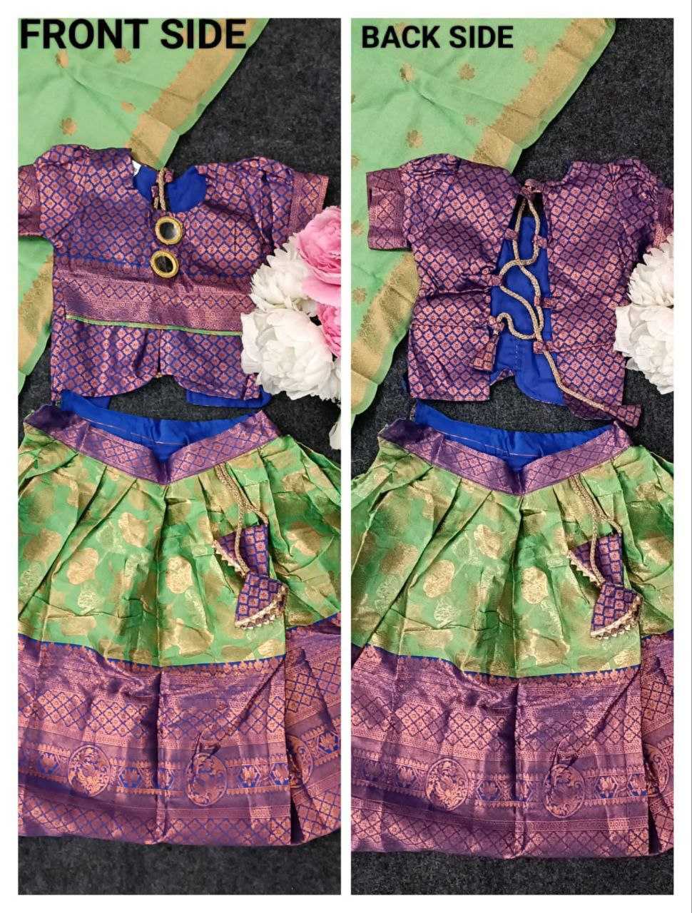 Ynf Jacquard KESH461 17 Kids Wear Wholesale Kids Designer Frock Kids Traditional Outfits Kids Lehenga Choli Manufacturer- Kapda Export