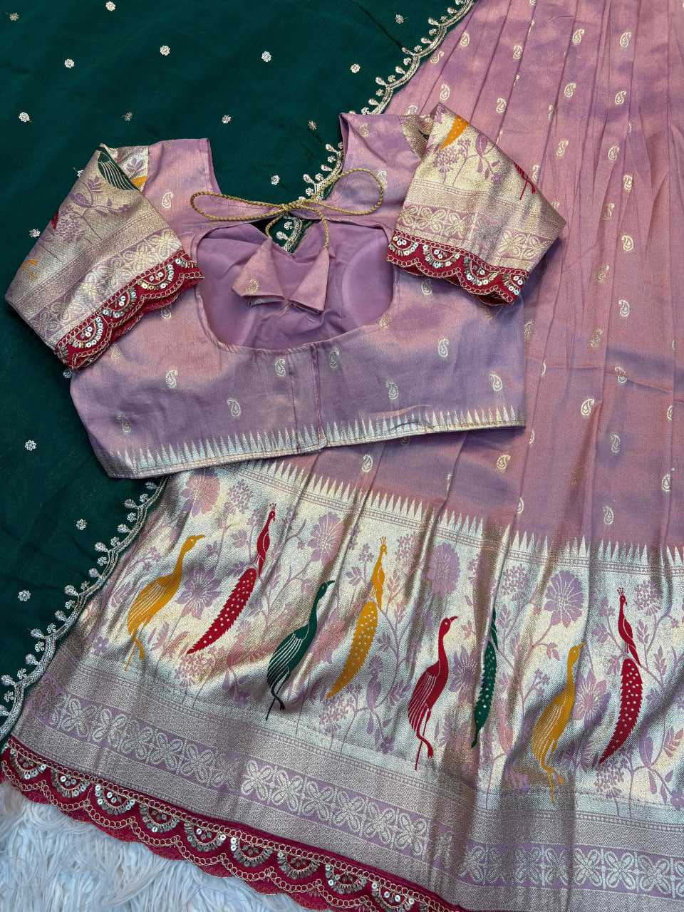 Ynf Jacquard RIN195 Peacock half Lehengas Wholesale Designer Lehenga Traditional Lehenga Lehenga With Dupatta Manufacturer- Kapda Export