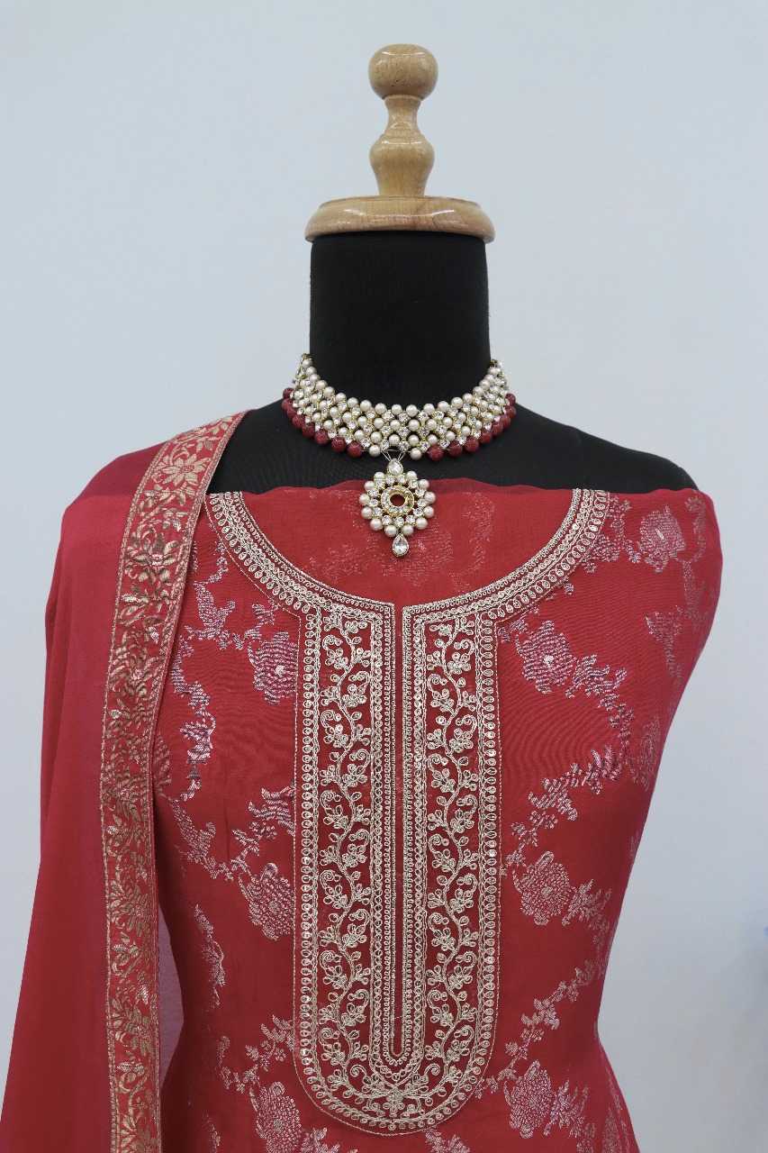 Ynf Jacquard Viscose RIN236 69183 Suits & Dresses Wholesale Party wear suits Designer Suits Semi-Stitched Suits Manufacturer- Kapda Export