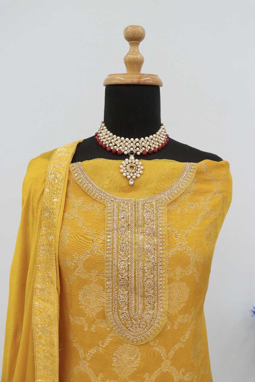 Ynf Jacquard Viscose RIN236 69183 Suits & Dresses Wholesale Party wear suits Designer Suits Semi-Stitched Suits Manufacturer- Kapda Export