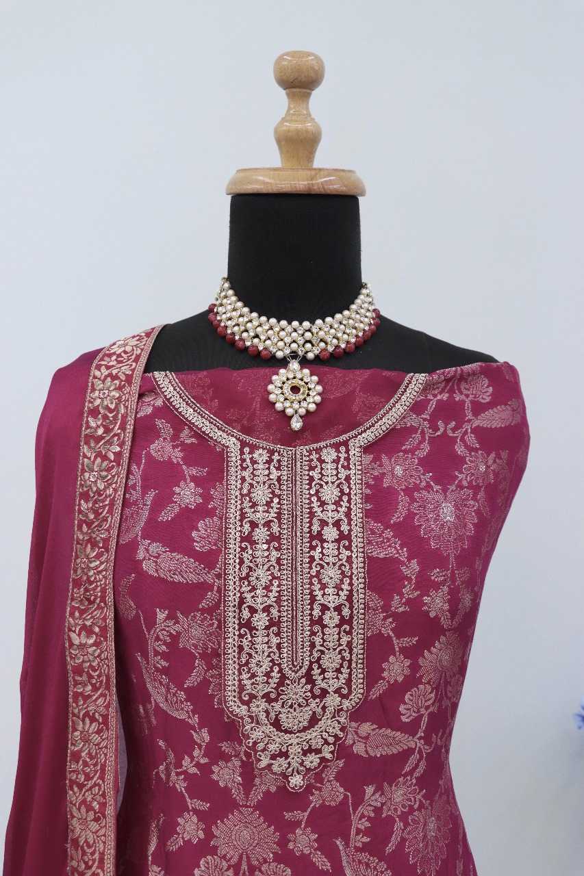 Ynf Jacquard Viscose RIN236 69183 Suits & Dresses Wholesale Party wear suits Designer Suits Semi-Stitched Suits Manufacturer- Kapda Export