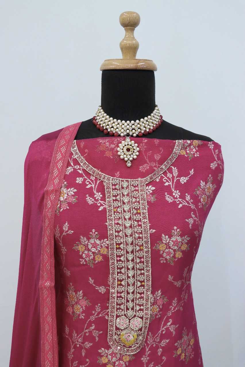 Ynf Jacquard Viscose RIN236 HITU 1554 Suits & Dresses Wholesale Wedding Suits Designer Suits Semi-Stitched Suits Manufacturer- Kapda Export