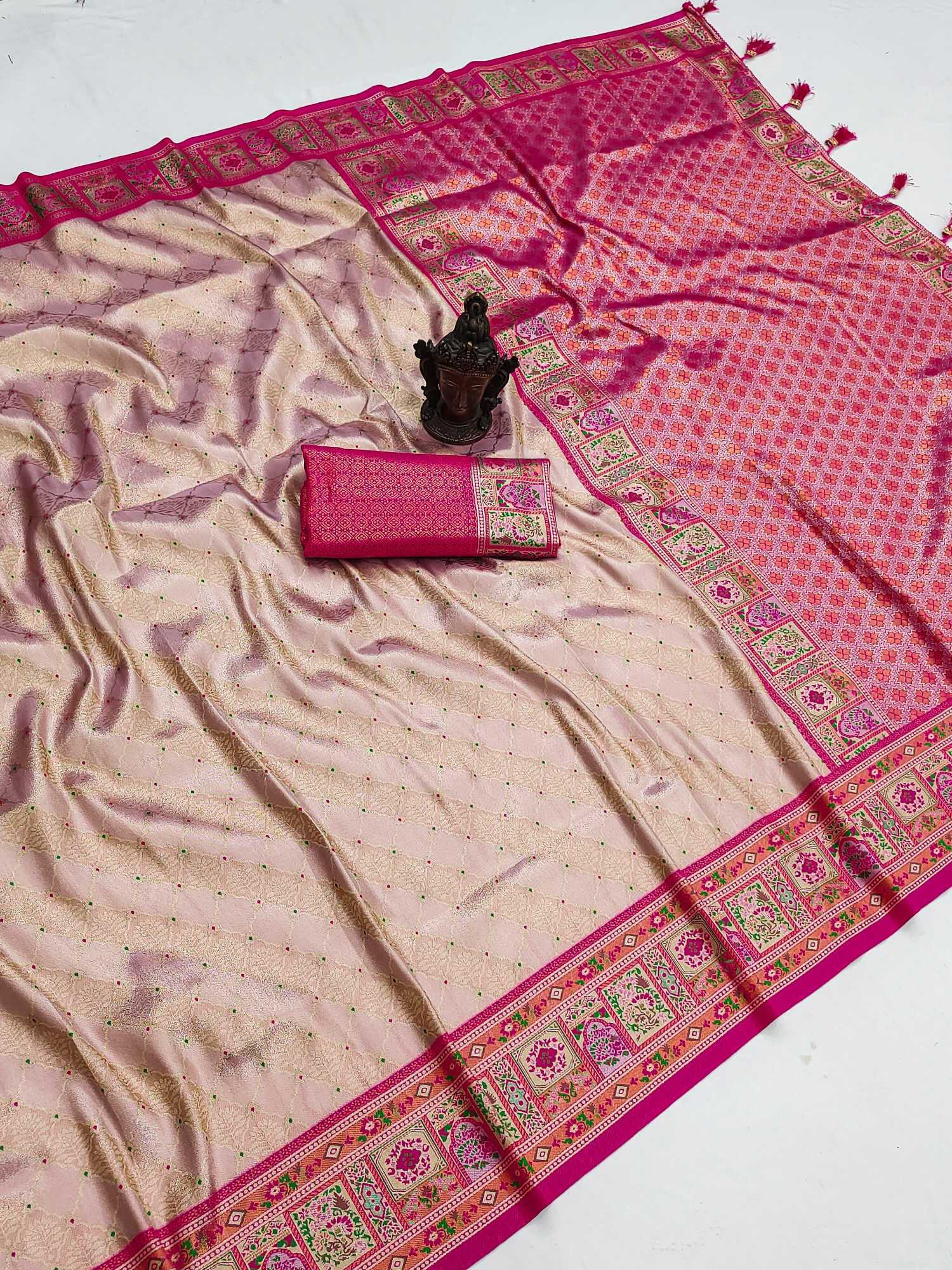 Ynf Kanjivaram Silk KESH634 KANJIVARAM TISSUE Silk Sarees Wholesale Kanjivaram Silk Sarees Designer Silk Sarees Embroidered Silk Sarees Manufacturer- Kapda Export