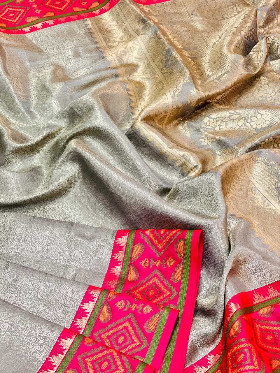 Ynf Kanjivaram Silk KESH657 patola silk Silk Sarees Wholesale Traditional Silk Sarees Kanjivaram Silk Sarees Festival Silk Sarees Manufacturer- Kapda Export