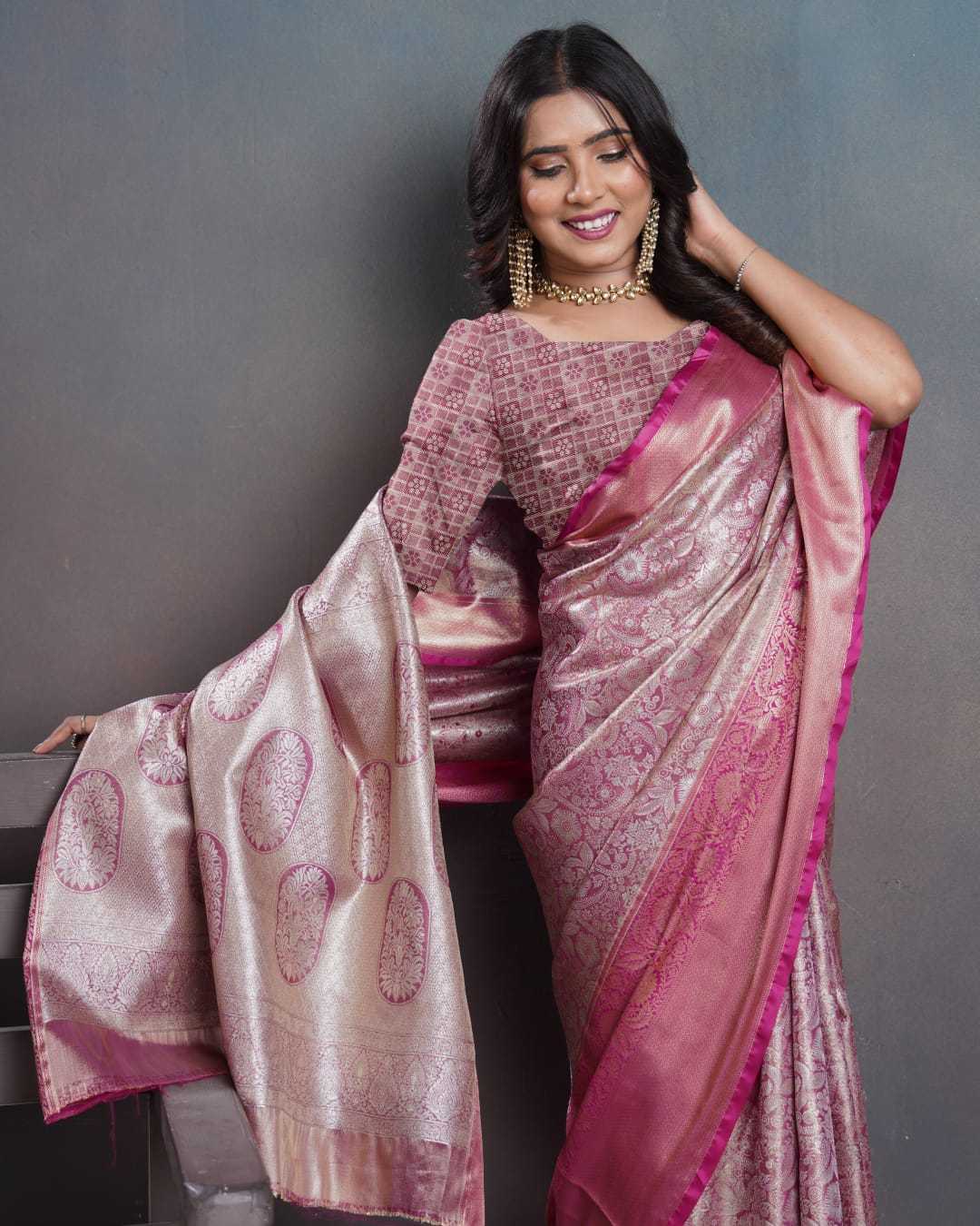 Ynf Kanjivaram Silk KESH692 KANKTALA Silk Sarees Festive Collections Wholesale Kanjivaram Silk Sarees Zari Border Silk Sarees Festival Silk Sarees Manufacturer- Kapda Export
