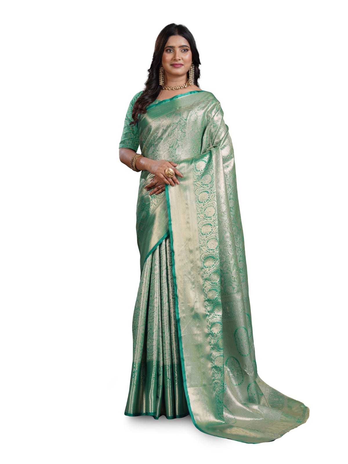 Ynf Kanjivaram Silk KESH692 KANKTALA Silk Sarees Festive Collections Wholesale Kanjivaram Silk Sarees Zari Border Silk Sarees Festival Silk Sarees Manufacturer- Kapda Export