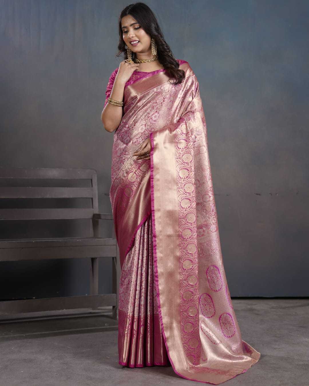 Ynf Kanjivaram Silk KESH692 KANKTALA Silk Sarees Festive Collections Wholesale Kanjivaram Silk Sarees Zari Border Silk Sarees Festival Silk Sarees Manufacturer- Kapda Export