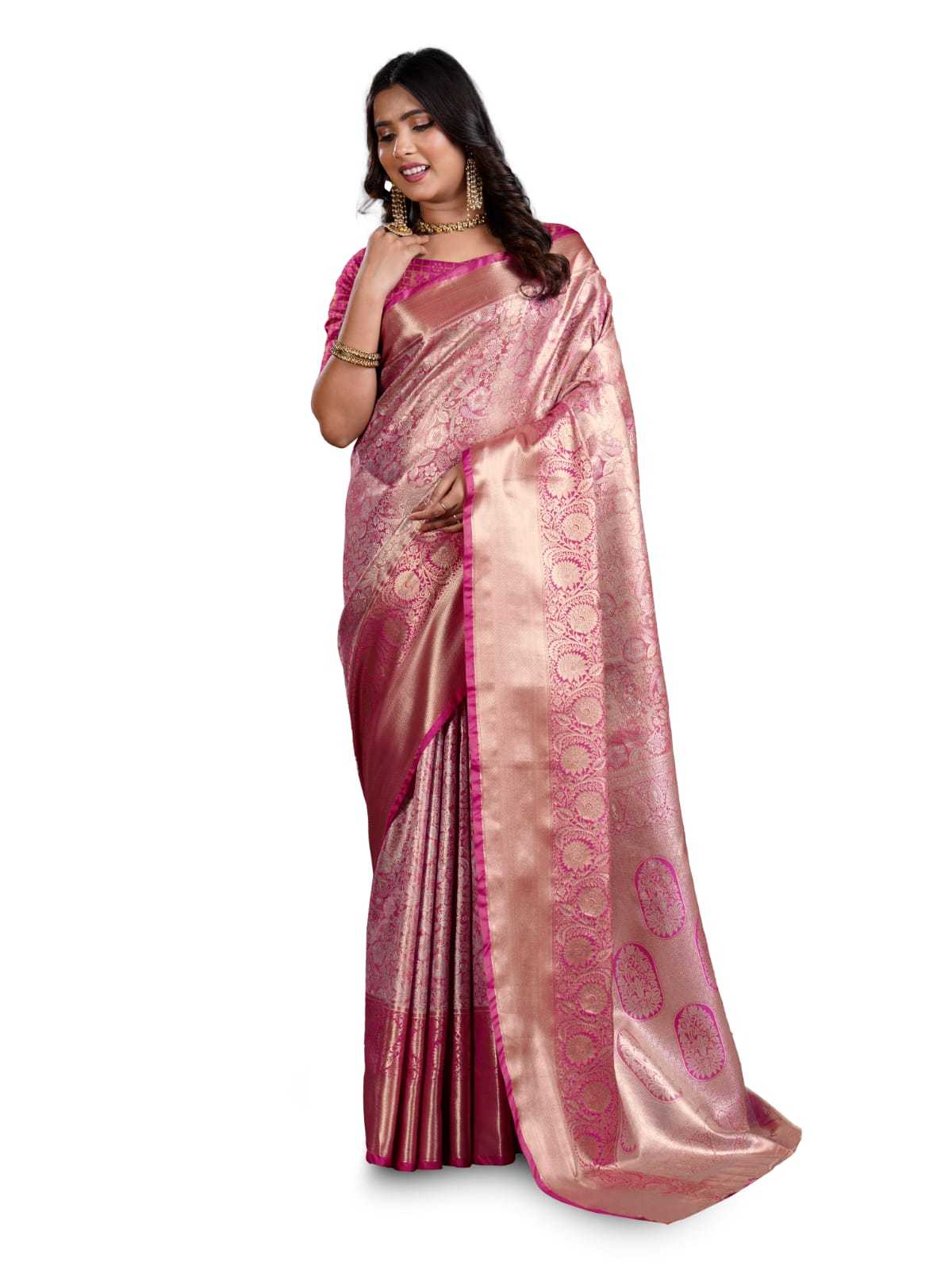 Ynf Kanjivaram Silk KESH692 KANKTALA Silk Sarees Festive Collections Wholesale Kanjivaram Silk Sarees Zari Border Silk Sarees Festival Silk Sarees Manufacturer- Kapda Export