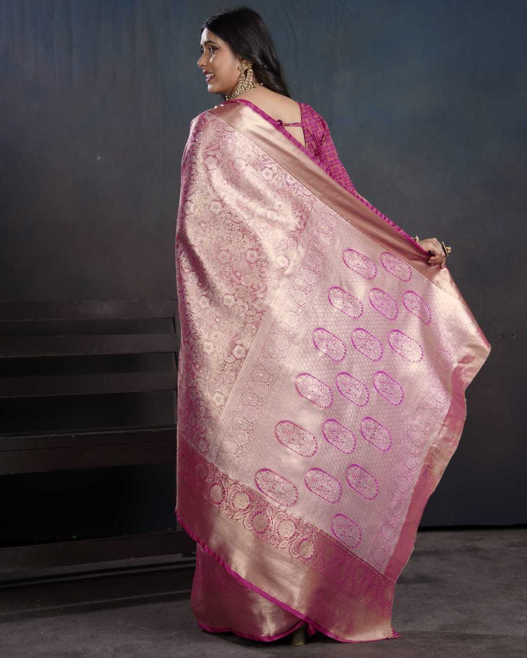 Ynf Kanjivaram Silk KESH692 KANKTALA Silk Sarees Festive Collections Wholesale Kanjivaram Silk Sarees Zari Border Silk Sarees Festival Silk Sarees Manufacturer- Kapda Export