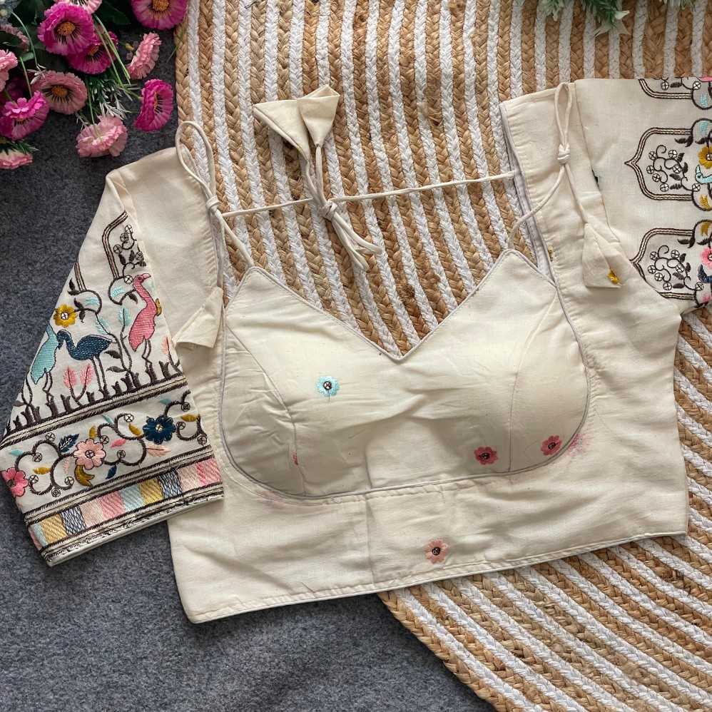 Ynf Khadi Cotton KESH411 haki Readymade Blouses Wholesale Designer Blouse Cotton Blouse Party Wear Blouse Manufacturer- Kapda Export