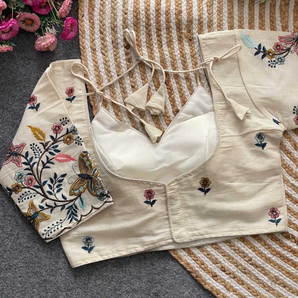 Ynf Khadi Cotton KESH411 haki Readymade Blouses Wholesale Designer Blouse Cotton Blouse Party Wear Blouse Manufacturer- Kapda Export