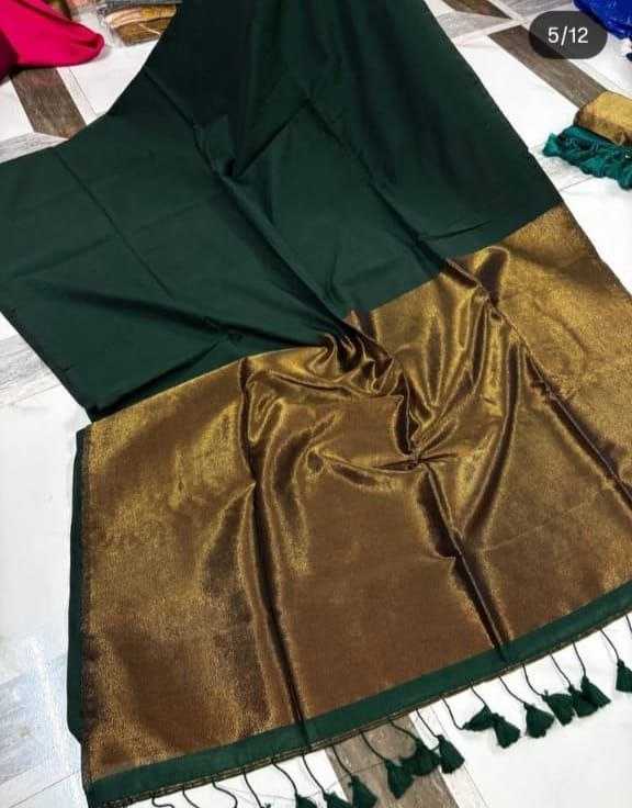 Ynf Khadi Cotton KESH525 KHADI ZARI Sarees Wholesale Uniform Sarees Plain Sarees Festive Sarees Manufacturer- Kapda Export