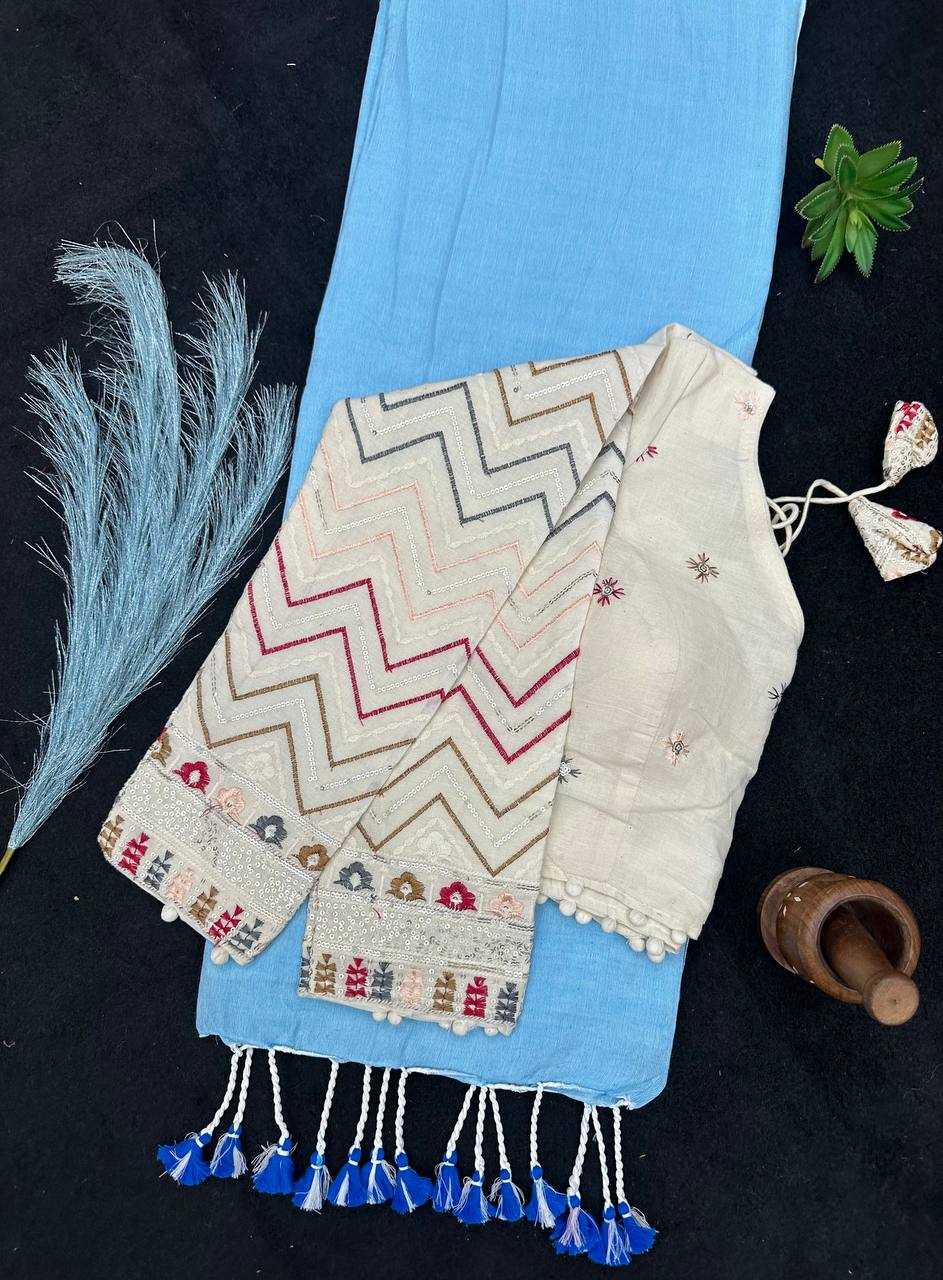 Ynf Khadi Cotton KESH653 18 Sarees Readymade Blouses Wholesale Designer Blouse Cotton Blouse Party Wear Blouse Manufacturer- Kapda Export