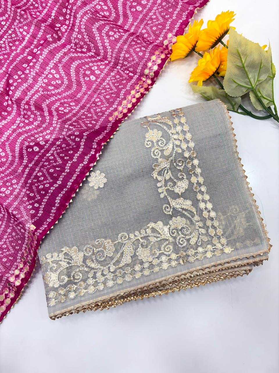 Ynf Kota Checks KESH592 gottapati Sarees Wholesale Zari Sarees Bandhani Sarees Kora Sarees Manufacturer- Kapda Export