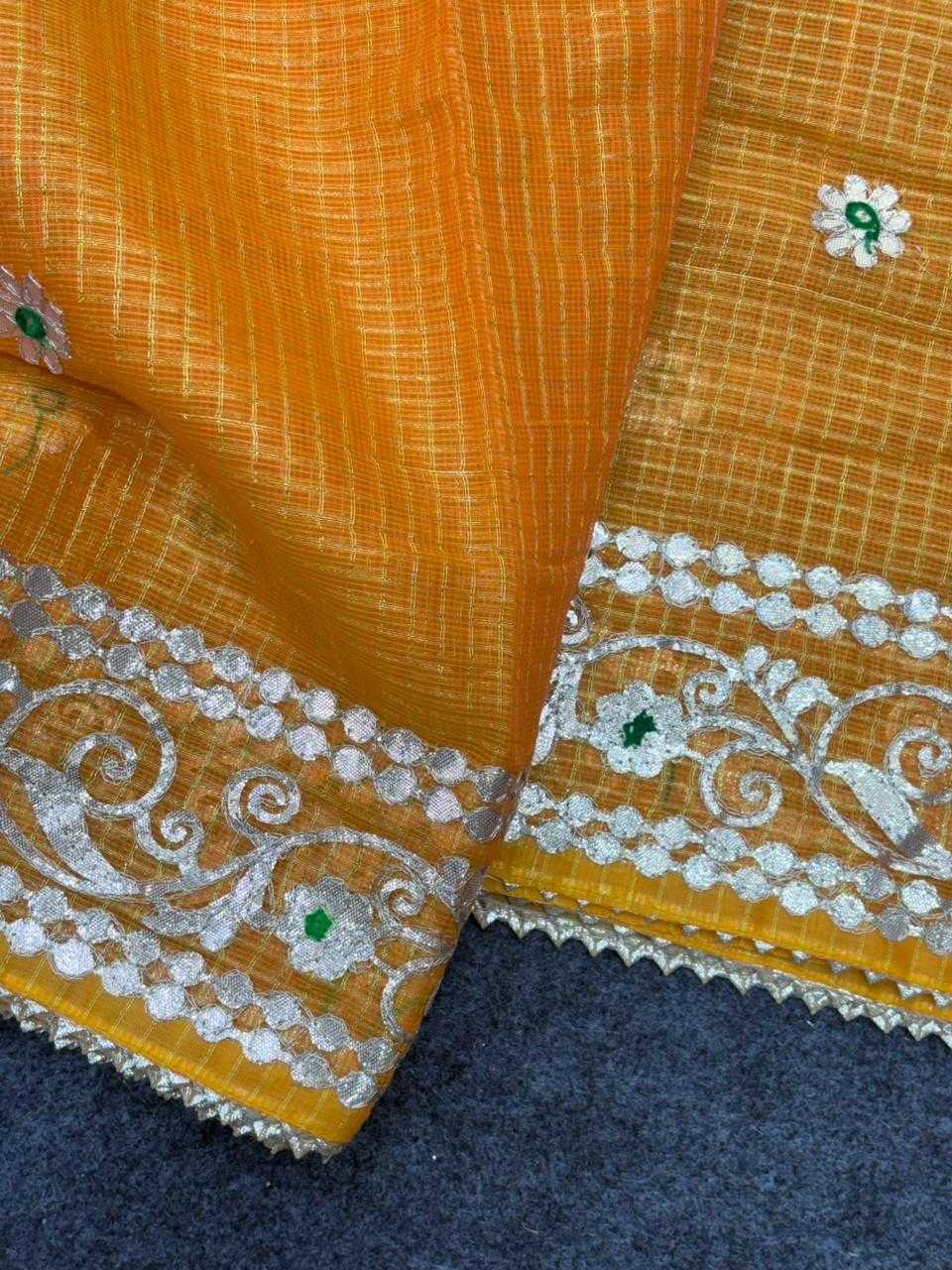Ynf Kota Checks KESH592 zari weave Sarees Wholesale Party Wear Sarees Zari Sarees Kora Sarees Manufacturer- Kapda Export
