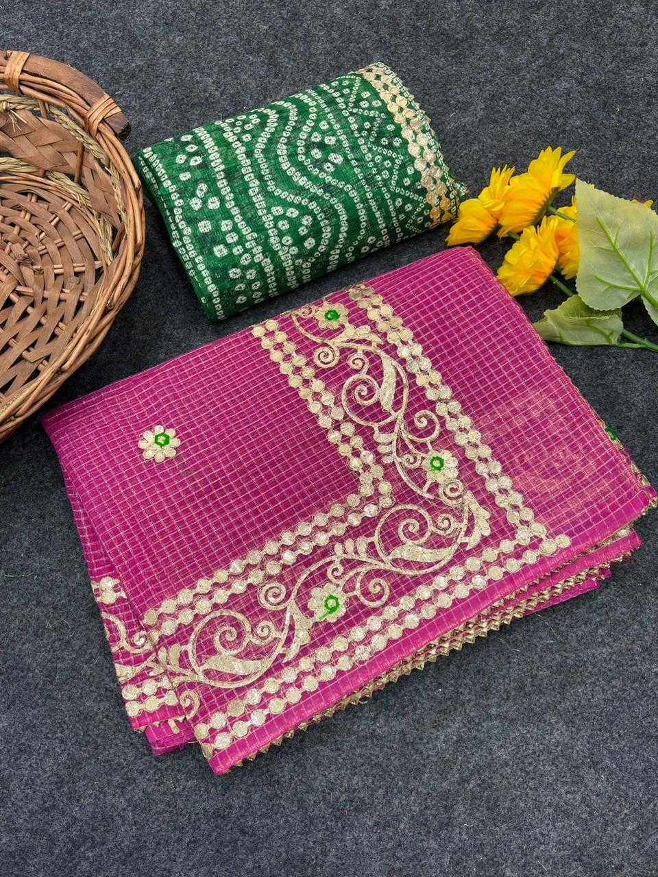 Ynf Kota Checks KESH592 zari weave Sarees Wholesale Party Wear Sarees Zari Sarees Kora Sarees Manufacturer- Kapda Export