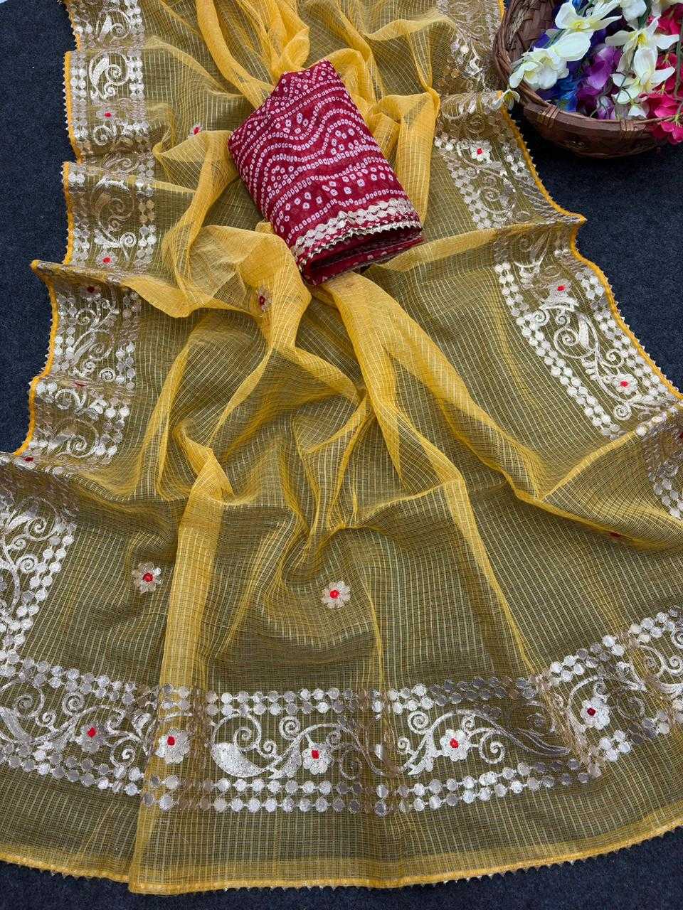 Ynf Kota Checks KESH592 zari weave Sarees Wholesale Party Wear Sarees Zari Sarees Kora Sarees Manufacturer- Kapda Export