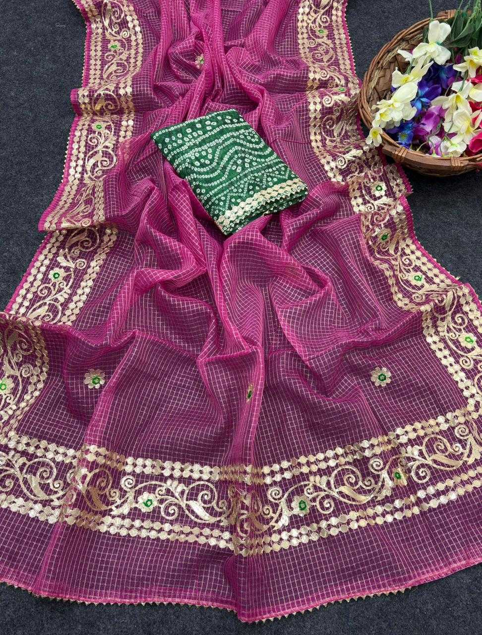 Ynf Kota Checks KESH592 zari weave Sarees Wholesale Party Wear Sarees Zari Sarees Kora Sarees Manufacturer- Kapda Export