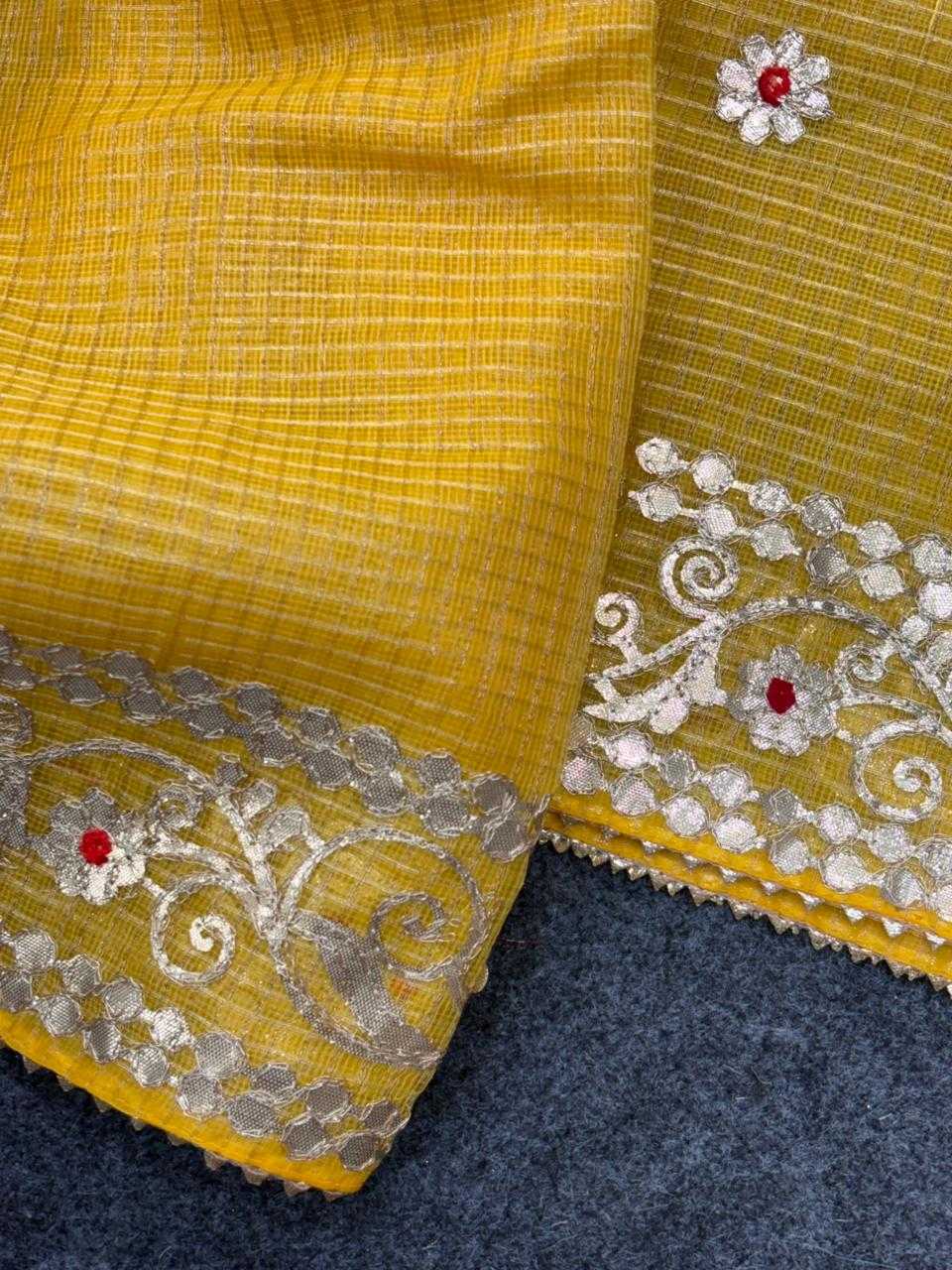 Ynf Kota Checks KESH592 zari weave Sarees Wholesale Party Wear Sarees Zari Sarees Kora Sarees Manufacturer- Kapda Export