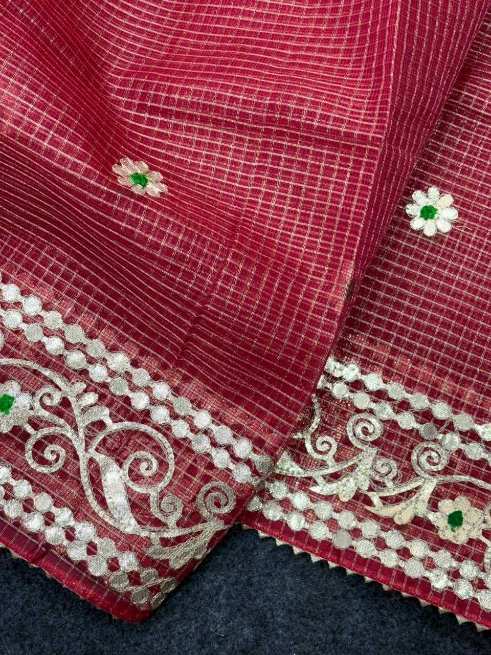 Ynf Kota Checks KESH592 zari weave Sarees Wholesale Party Wear Sarees Zari Sarees Kora Sarees Manufacturer- Kapda Export