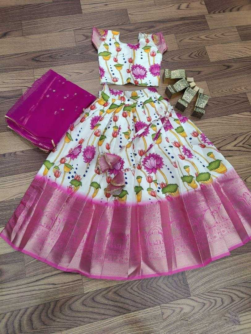 Ynf Lichi Silk RIN235 Lichi Silk Kids Wear Wholesale Ethnic Dresses For Kids Kids Lehenga Choli Kids Festive Wear Manufacturer- Kapda Export