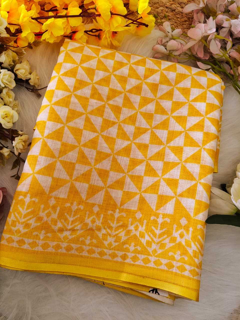 Ynf Linen KESH682 JURIC Sarees Wholesale Printed Sarees Plain Sarees Festive Sarees Manufacturer- Kapda Export