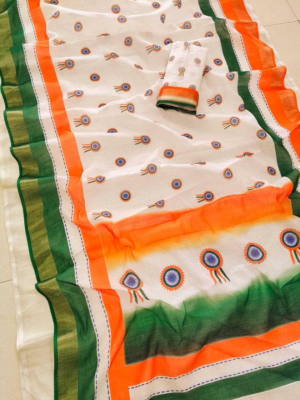 Ynf Linen KESH682 Linen Golden Sarees Festive Collections Wholesale Designer Sarees Printed Sarees Republic Day Collections Manufacturer- Kapda Export