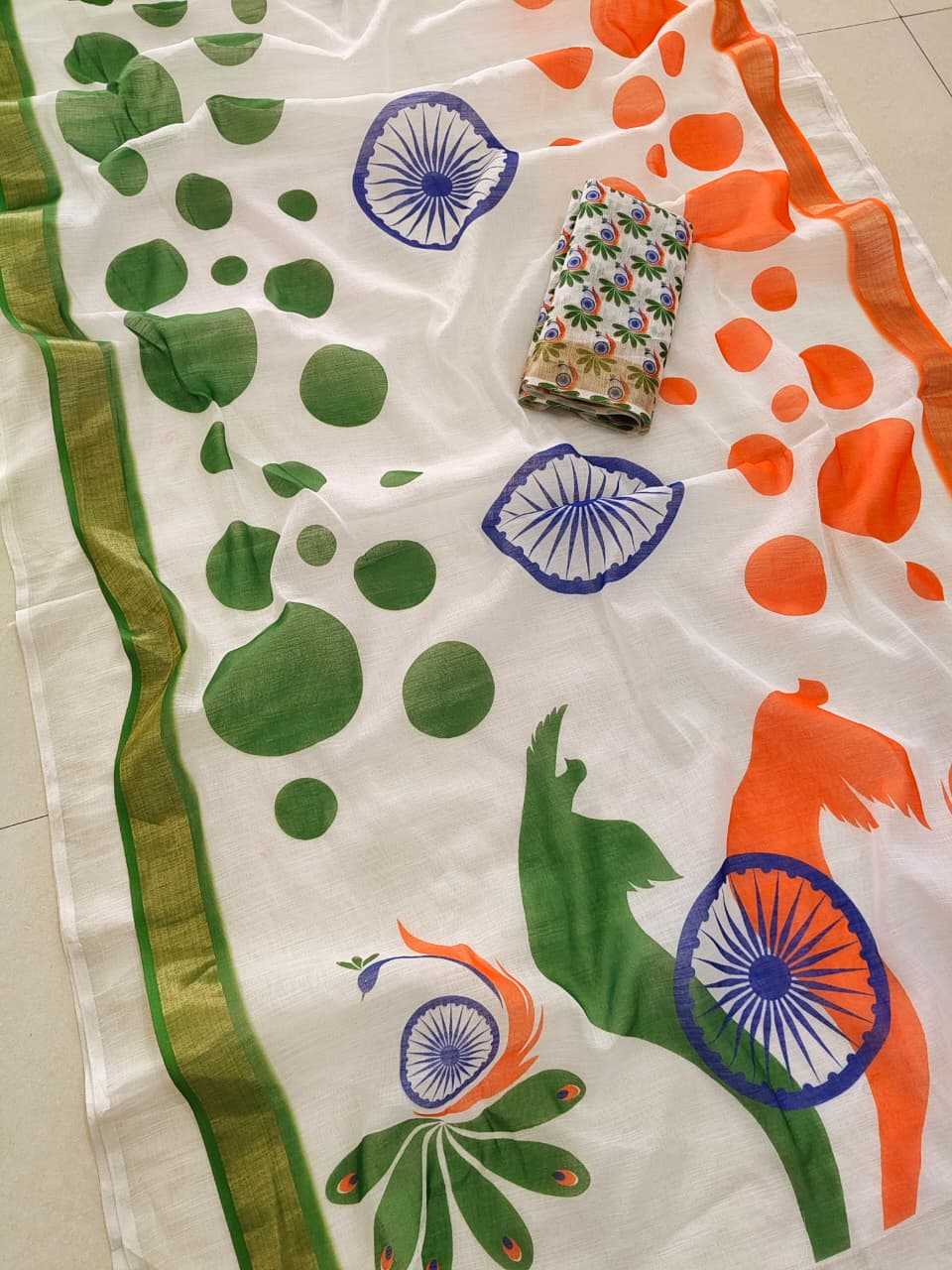 Ynf Linen KESH682 Linen Golden Sarees Festive Collections Wholesale Designer Sarees Printed Sarees Republic Day Collections Manufacturer- Kapda Export