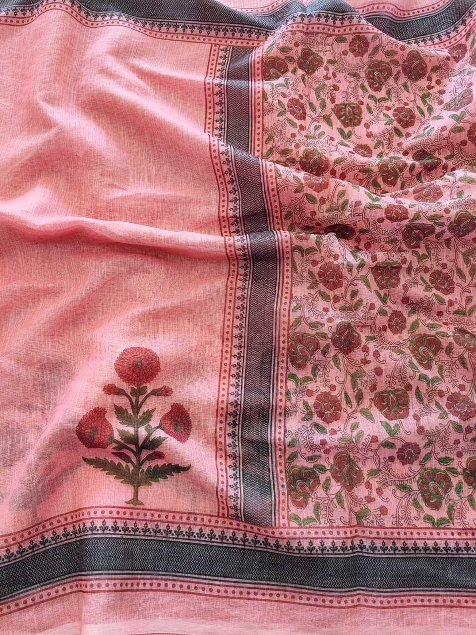 Ynf Linen KESH682 MUNIKA Sarees Wholesale Printed Sarees Plain Sarees Festive Sarees Manufacturer- Kapda Export