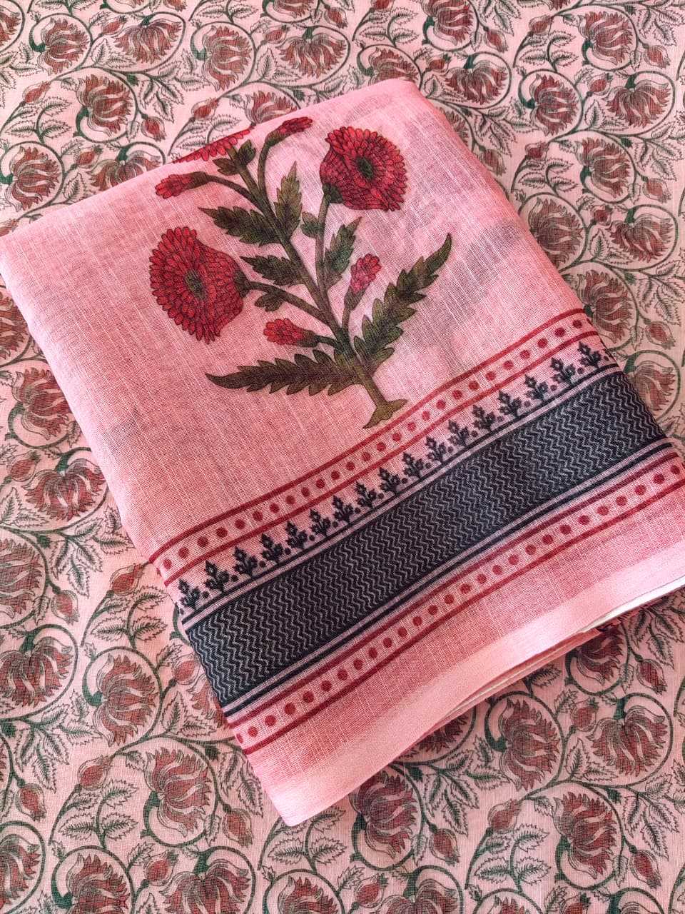 Ynf Linen KESH682 MUNIKA Sarees Wholesale Printed Sarees Plain Sarees Festive Sarees Manufacturer- Kapda Export