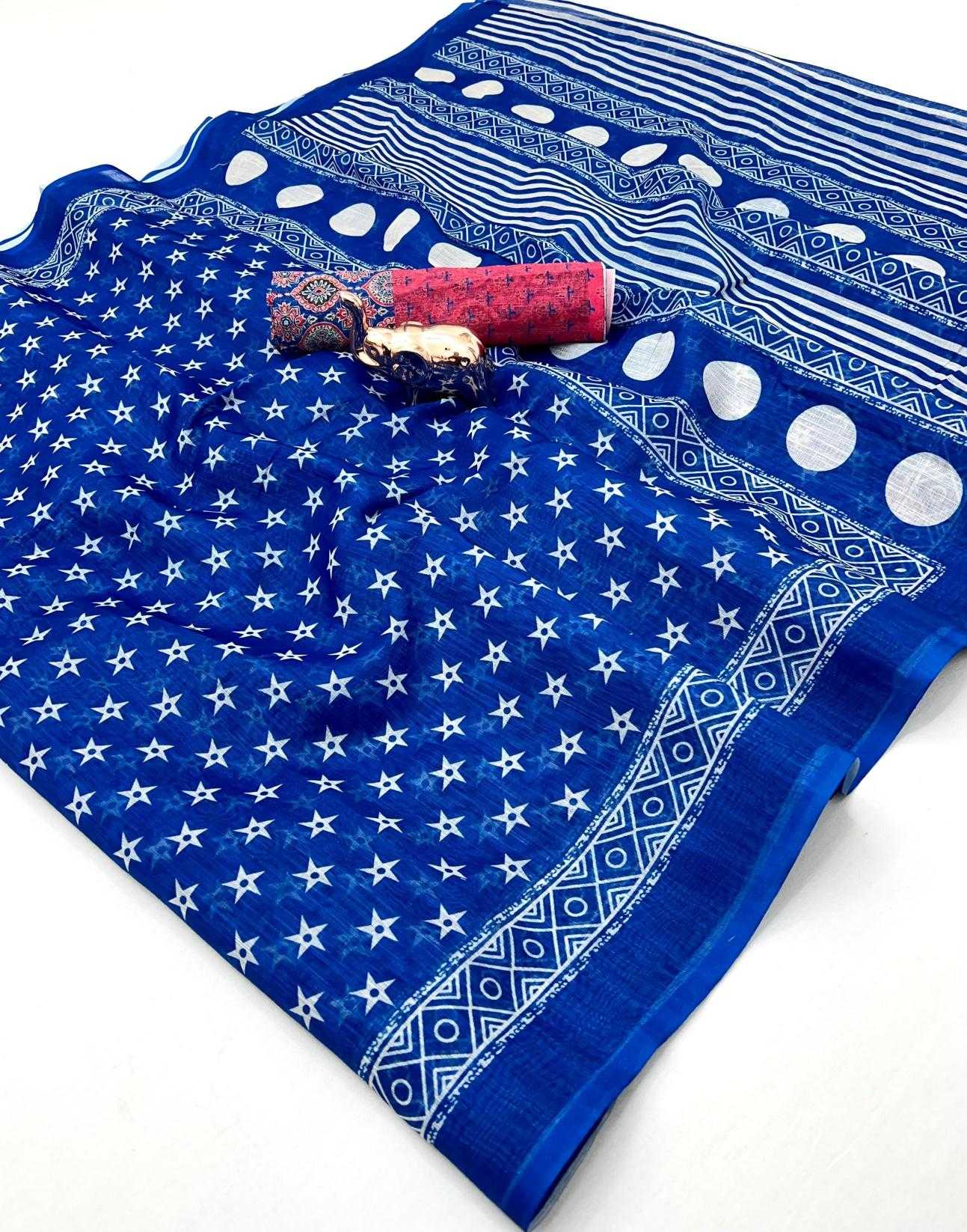 Ynf Linen KESH695 Abha Linen Sarees Wholesale Batik Sarees Kalamkari Sarees Festive Sarees Manufacturer- Kapda Export