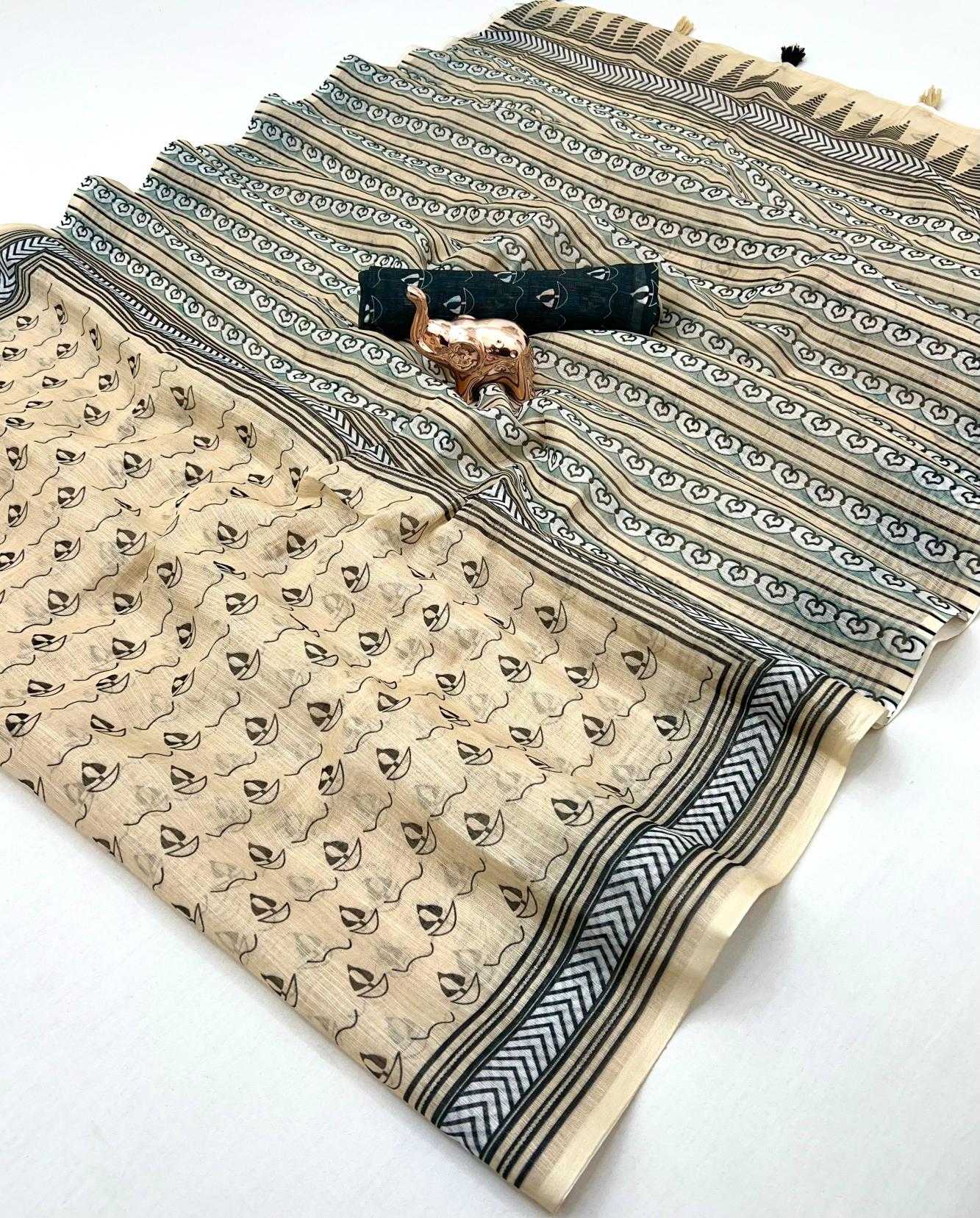 Ynf Linen KESH695 Abha Linen Sarees Wholesale Batik Sarees Kalamkari Sarees Festive Sarees Manufacturer- Kapda Export