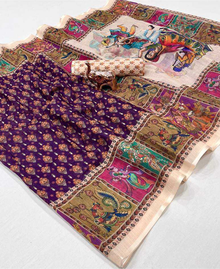 Ynf Linen KESH695 NAVRATRI Sarees Festive Collections Wholesale Floral Sarees Festive Sarees Navratri Dresses Manufacturer- Kapda Export